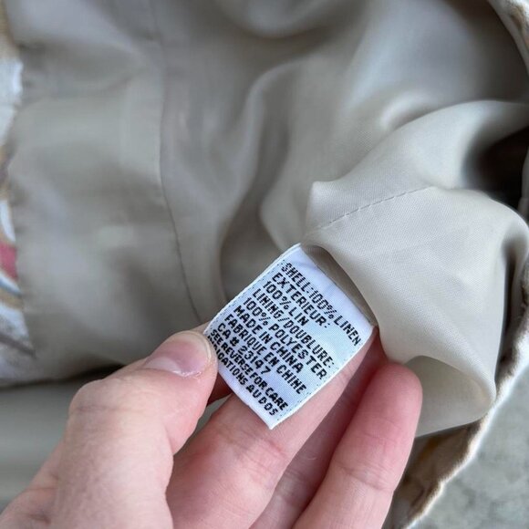 Vintage Talbots 100% Linen Vest Tank Top Shirt Women's Small - Picture 4 of 6